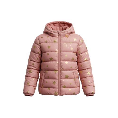 Campera Puffer Estrellitas